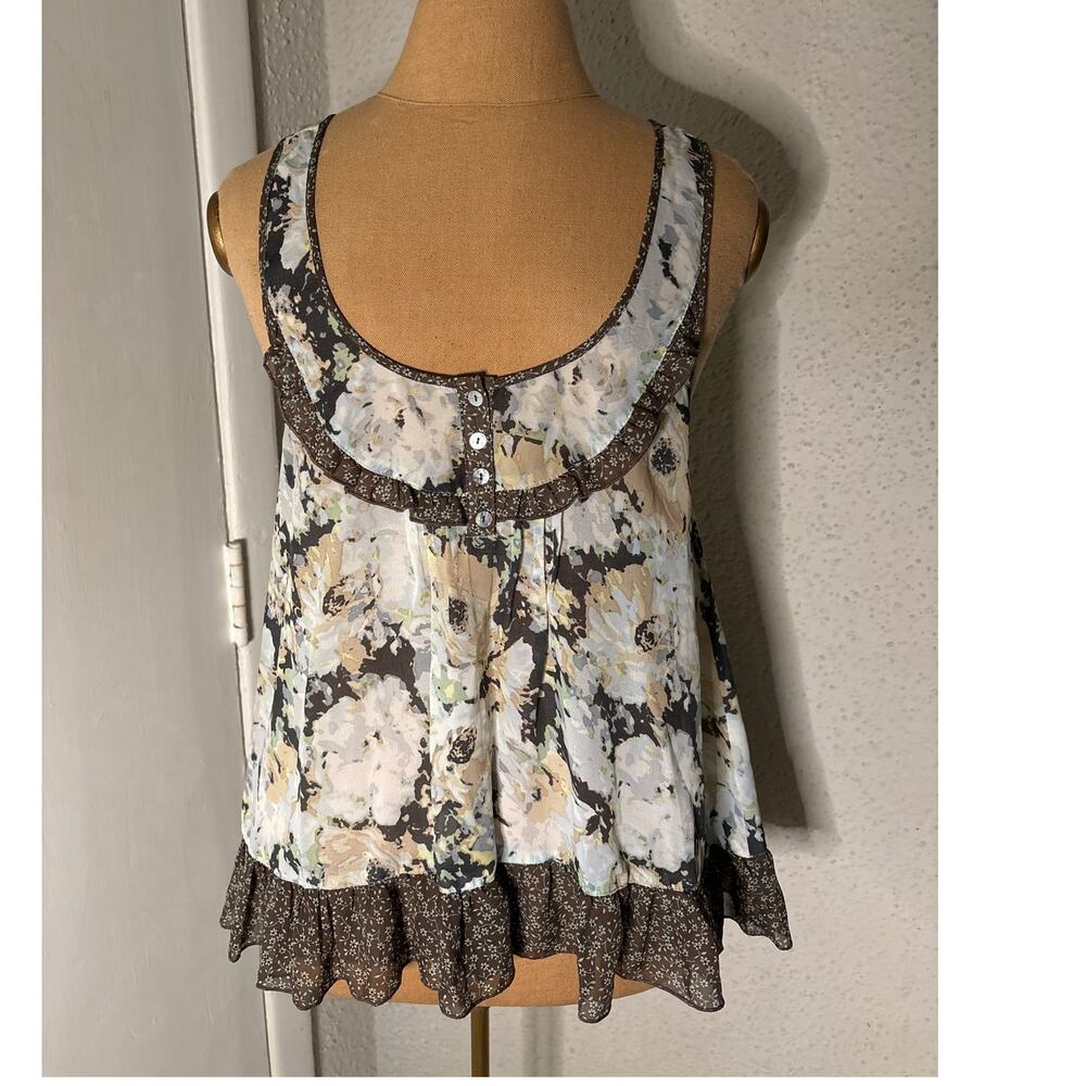 Living Doll Los Angeles Floral Prairie Top S Coquette Girl Fairycore Festival